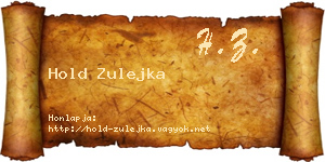 Hold Zulejka névjegykártya